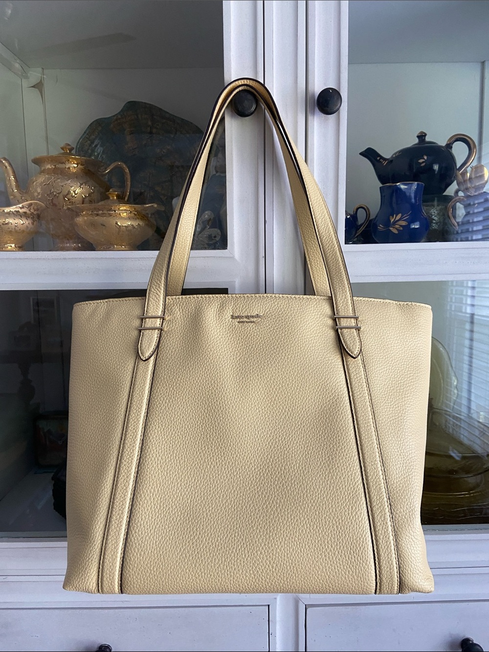 Kate Spade Yelliw Leather Tote Bag - Elegant Everyday Shoulder Bag